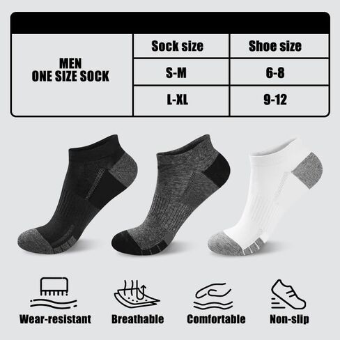 Ankle Socks Mesh Ventilating Athletic Casual Low Cut Breathable Short Socks for Men/Women Daily Wear 9 Pairs in Saudi Arabia
