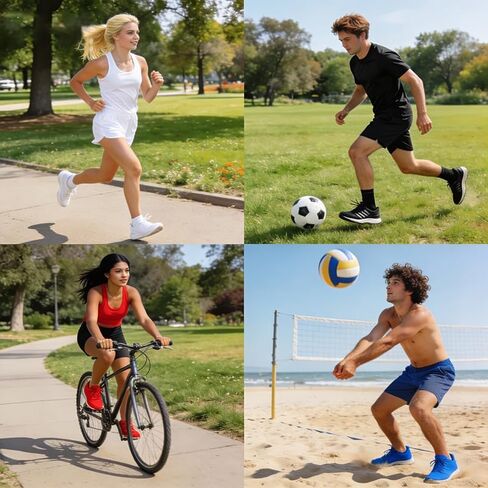 Ankle Socks Mesh Ventilating Athletic Casual Low Cut Breathable Short Socks for Men/Women Daily Wear 9 Pairs in Saudi Arabia
