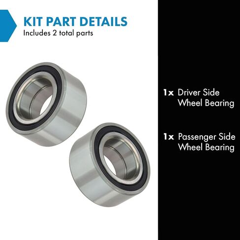 TRQ Wheel Hub Bearing Front Pair Set for Audi VW in Saudi Arabia