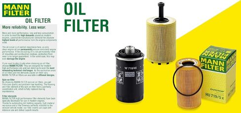 Mann Pair Set of 2 Engine Oil Filters For Audi Porsche VW 1.8L 2.0L L4 Turbo in Saudi Arabia