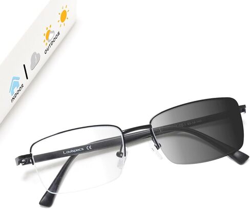 Nearsighted Glasses Distance Men Near Sighted Vision Driving Myopia Photochoromic See Far Eyeglass Half Frame in Saudi Arabia