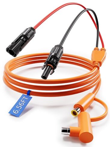 3.28FT/1M 12AWG+14AWG موصلات الطاقة الشمسية DC كابل تمديد موصل اللوحة الشمسية إلى DC7909/DC8020 متوافق مع Jackery Explorer 240 300 500 1000 1500 2000 وAnker، GZ Yeti محطة الطاقة المحمولة in Kuwait