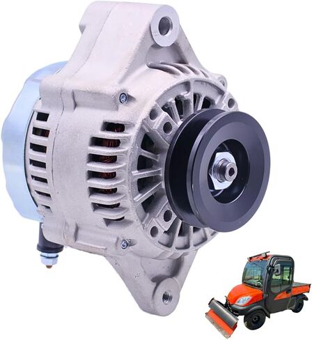 12V 75A K7711-61900 Alternator for Kubota UTV RTV1100 RTV-X1100C All Years for Kubota D1105-E2-UV 24.8HP Diesel Engine # K7711-61900 K7711-61901 K7711-61902 102211-6060 400-52227 in Kuwait