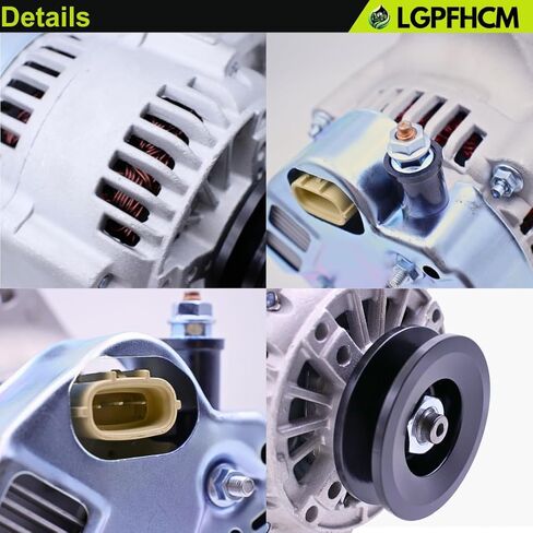 12V 75A K7711-61900 Alternator for Kubota UTV RTV1100 RTV-X1100C All Years for Kubota D1105-E2-UV 24.8HP Diesel Engine # K7711-61900 K7711-61901 K7711-61902 102211-6060 400-52227 in Kuwait