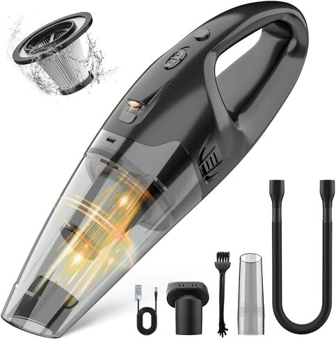 Handheld Vacuum Cordless Rechargeable, Dust Busters Cordless Rechargeable with LED, USB Charge, 1.65LBs Hand Vacuum Cordless, Hand Vacuums for Car/Home/Pet in Saudi Arabia