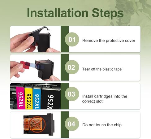 952XL Ink Cartridges Combo Pack Black Color Compatible Replacement for HP 952 Ink 952 XL HP952 HP952XL for OfficeJet 8710 7740 8720 8715 8725 8210 8702 8740 7720 8730 8216 Printer Cyan Magenta Yellow in Kuwait