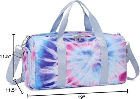 Abshoo Sports Gym Bag for Girls Boys Teen Weekender Carry On Women Men Travel Duffel Bag with Shoe Compartment (Marble Gold) in Kuwait