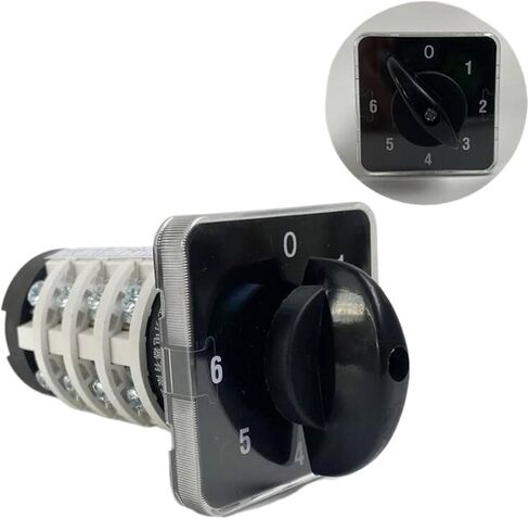 1PCS Rotary Knob 6 Position 0-6 YMZ12-20/4 Universal Manual Electrical Changeover Cam Switch 20A 690V 4 Section in Kuwait