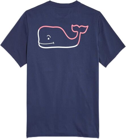 تي شيرت Vineyard Vines الرجالي من Burgee Whale بأكمام قصيرة in Kuwait