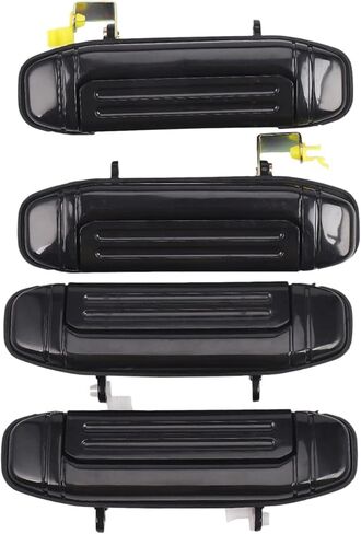 Car Door Handle, 4Pcs Car Front Rear Outer Door Handle Black Compatible for Mitsubishi Compatible for Pajero Compatible for Montero V31 V32 V33 V43 V46 V47,Front/Rear Door Handle in Saudi Arabia
