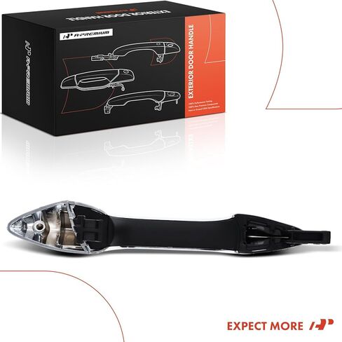 A-Premium Rear Left Driver Side Exterior Door Handle Compatible with Hyundai Elantra GT 2013 2014 2015 2016 2017, Without Smart Entry, Chrome in Saudi Arabia