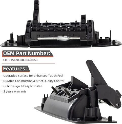 Deal Rear Truck Bed Tailgate Latch Handle with Lock & Camera Hole, Compatible with 09-18 Ram 1500 19-22 Classic Old Body 10-18 2500/3500 Pickup Truck, ABS Plastic, Textured Black, Replace# 68084284AB in Saudi Arabia