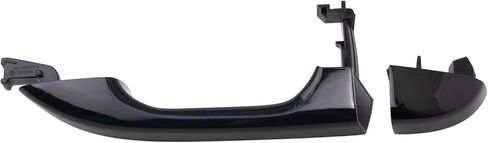 TRQ Front Right Exterior Door Handle Black Black Passenger Side Compatible with 2017-2022 Kia Sportage in Saudi Arabia