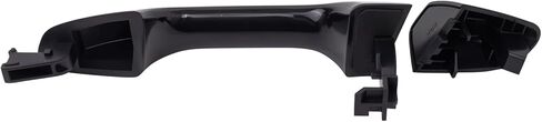 TRQ Front Right Exterior Door Handle Black Black Passenger Side Compatible with 2017-2022 Kia Sportage in Saudi Arabia