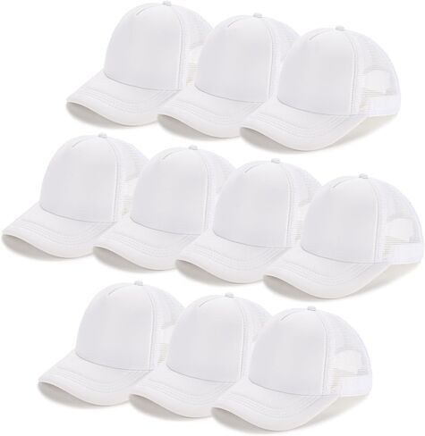 Ultrafun Unisex Sublimation Blank Mesh Baseball Cap Polyester Mesh Trucker Hat in Kuwait