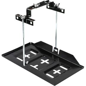 Wuyaoyao Car Battery Hold Down Tray Kit, 13.6" Corrosion-Resistant Metal Car Battery Tray Holder with Adjustable Bracket Clamp & 7.48" Bolt, Batteries Storage Holder for Cars Boat Marine (27cm) in Kuwait
