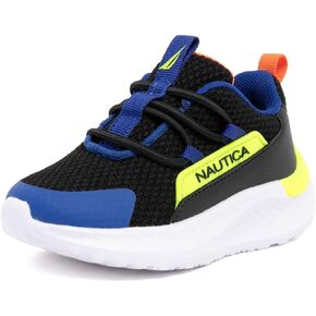 Nautica Kids Boys and Girls Athletic Slip-On Sneakers, Lightweight Bungee Running Shoes for Toddler, Little Kid, and Big Kid in Saudi Arabia