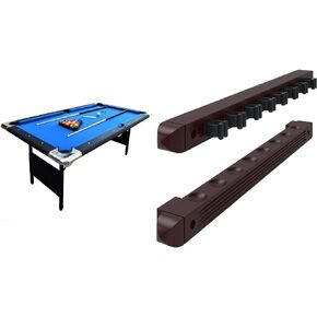 Hathaway Fairmont 6 Ft Portable Pool Table, Adults Folding Billiards Tables for Game Room with Easy Foldable Storage, Includes Full Set of Billiard Balls, Cues, Chalk & Brush in Kuwait