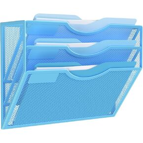 Kuntine.B منظم ملفات الحائط للمكتب وحامل المجلات ومنظم ملفات الحائط للمكتب والمنزل (أسود، 3 طبقات) in Kuwait