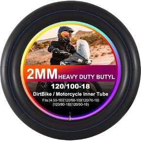 Heavy Duty 2mm Thick Motorcycle Inner Tube Replacement, 70/100-17" Tire Tube Compatible with 2.50-17，2.75-17，70/80-17，70/90-17，70/100-17 in Saudi Arabia