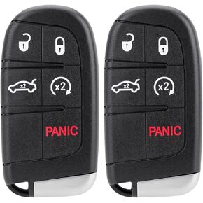 استبدال المفتاح الذكي Fob يناسب Chrysler 300 Dodge Charger 2011-2018 Challenger 2015-2018 Dart 2014-2016 مفتاح السيارة عن بعد للدخول بدون مفتاح M3N-40821302 (عبوة من 2) in Kuwait