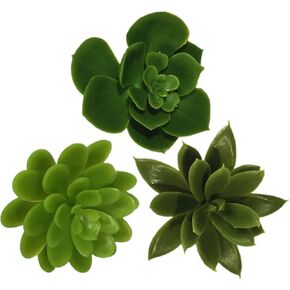 3 قطع من النباتات العصارية الصناعية غير المستقرة نباتات وهمية صغيرة واقعية لديكور المنزل والمكتب وغرفة النوم والحمام ورف المكتب in Kuwait