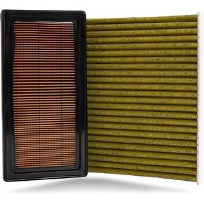 Engine & Cabin Air Filter Set for Nissan Versa (2014-2019), Versa Note (2014-2020), Micra (2017-2019) 1.6L L4 Replace: 165461HK0A 272781KK0A CA11215 CF12237 in Kuwait