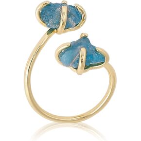 Natural Stone Ring Irregular Rings Crystal Jewelry Gifts for Women in Kuwait