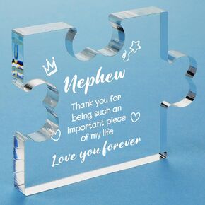 Funnli Valentines Day Gifts for Daughter in Law Gifts from Mother in Law Acrylic Puzzle Plaque - Mothers Day Christmas Birthday Gifts for Daughter in Law 3.35 x 2.76 Inch Desk Decorations in Saudi Arabia