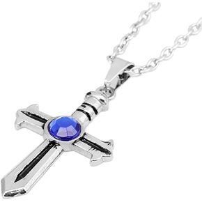 Gray Fullbuster Sword Cross Cosplay Pendant Chain Necklace in Kuwait