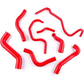 Silicone Coolant Water Hose Kit For Audi TT 1.8 t 225HP Warm Wind Pipe 3 Layer 4.5mm (BLACK) in Kuwait