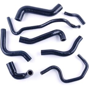 Silicone Coolant Water Hose Kit For Audi TT 1.8 t 225HP Warm Wind Pipe 3 Layer 4.5mm (BLACK) in Saudi Arabia