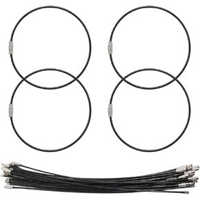 20 Pcs 10 Inch Wire Keychain Cable, 2mm Stainless Steel Wire Keychains Nylon Coated Screw Lock Key Rings in Kuwait