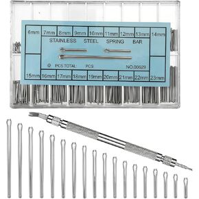 360 Pcs 6-23mm Watch Band Pins, Assortment Alloy Steel Watch Pins Replacement Kit with Strap Link Pin Remover Tool Watch Link Pin for Watchband Repair Any Watchmaker DIY Enthusiast in Kuwait