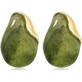 Acrylic Earrings for Women Irregular Resin Drop Earrings Metal Waterdrop Earring in Kuwait