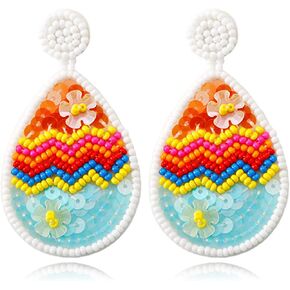 Easter Bunny Earrings for Women Easter Basket Stuffers Essentials Peeps Egg Earrings Spring Jewelry Accessories Gifts in Kuwait
