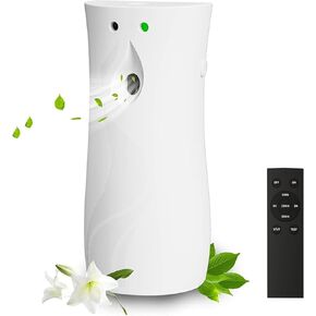 Automatic Air Freshener Spray Dispenser, Wall/Standing Battery Powered (Not Included) Aerosol Spray Dispenser with Remote Control for Bathroom, Hotel, Office, Commercial (White) in Saudi Arabia