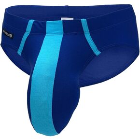 Wildmant Monster Cock Modal Brief Royal Blue and Baby Blue in Kuwait