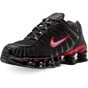 Nike Shox TL Men's Shoes (CN0151-003, Black/University Red/Metallic Silver) Size 13 in Saudi Arabia