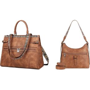 FADEON Laptop Bag for Women & Womens Purses Brown Collection in Kuwait