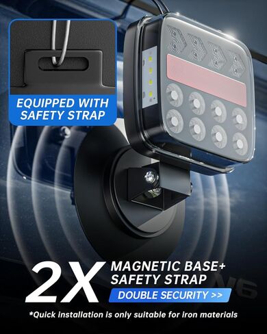 أضواء مقطورة لاسلكية، مصابيح خلفية لاسلكية مغناطيسية USB-C قابلة للتعديل مع زر ضوء تحذير، مجموعة إضاءة LED محمولة مقاومة للماء لشاحنة القطر، RV، التخييم، القافلة in Kuwait