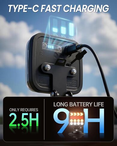 أضواء مقطورة لاسلكية، مصابيح خلفية لاسلكية مغناطيسية USB-C قابلة للتعديل مع زر ضوء تحذير، مجموعة إضاءة LED محمولة مقاومة للماء لشاحنة القطر، RV، التخييم، القافلة in Kuwait