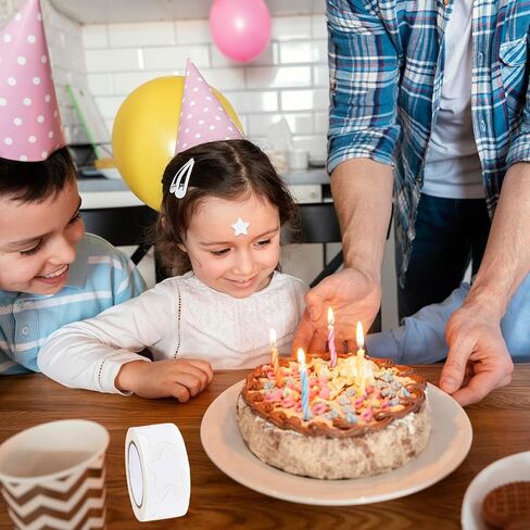 500Pcs White Star Stickers 1 Inch Adhesive White Stars Large Stars Stickers Labels Waterproof Removable Star Shape Sticker for Crafts Reward Wall Decals in Kuwait