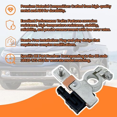 38920-TZ5-A02 Battery Current Sensor Assembly Compatible with 2016-2019 Honda Odyssey Pilot Ridgeline 2014-2024 Acura MDX RDX Replace 38920TZ5A02 in Kuwait