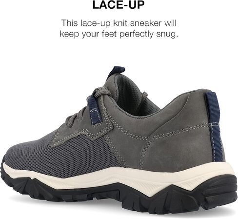 Territory Mens Trekker Tru Comfort Foam Casual Lace-up Knit Sneaker in Kuwait