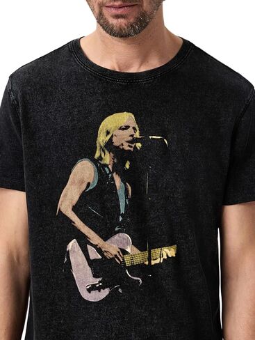 تي شيرت John Varvatos الرجالي Tom Petty "yer So Bad" مزخرف in Kuwait
