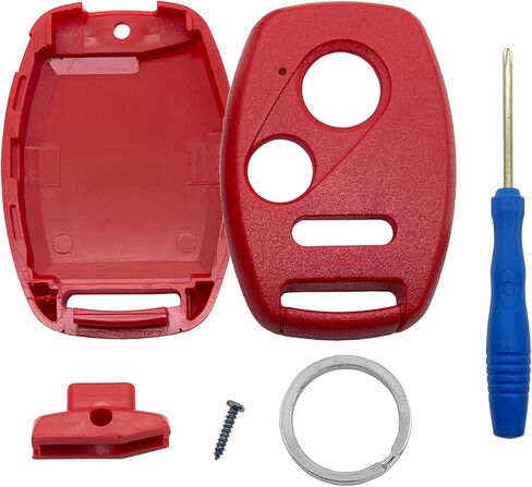 Key Fob Case Replacement for Honda Civic LX Accord Crosstour Coupe CR-V CR-Z Pilot Fit Insight Ridgeline Odyssey 2005-2017 Keyless Entry Car Key Fob Shell - Cutting NOT Required (Pink) in Saudi Arabia