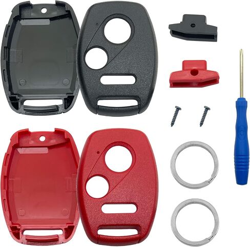 Key Fob Case Replacement for Honda Civic LX Accord Crosstour Coupe CR-V CR-Z Pilot Fit Insight Ridgeline Odyssey 2005-2017 Keyless Entry Car Key Fob Shell - Cutting NOT Required (Pink) in Saudi Arabia