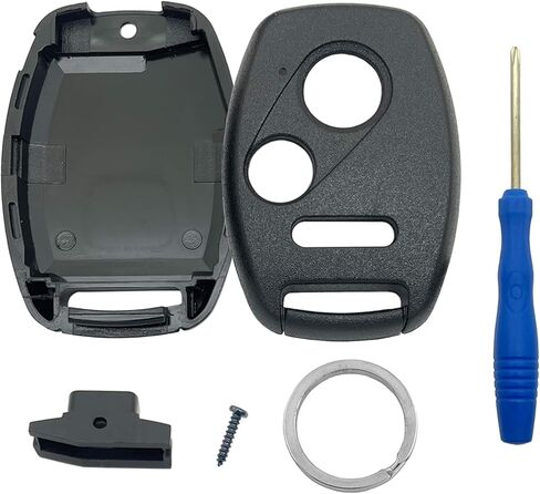 Key Fob Case Replacement for Honda Civic LX Accord Crosstour Coupe CR-V CR-Z Pilot Fit Insight Ridgeline Odyssey 2005-2017 Keyless Entry Car Key Fob Shell - Cutting NOT Required (Pink) in Saudi Arabia