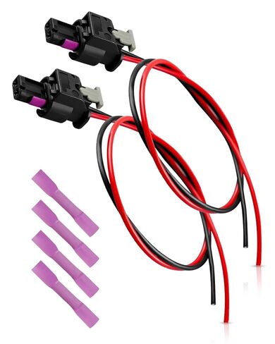 2 Way License Plate Light Connector Fit for Ram 1500 2500 3500 2019 2020, Pigtail Plug Wiring Harness Replace 4F0973702, 2Pcs in Saudi Arabia